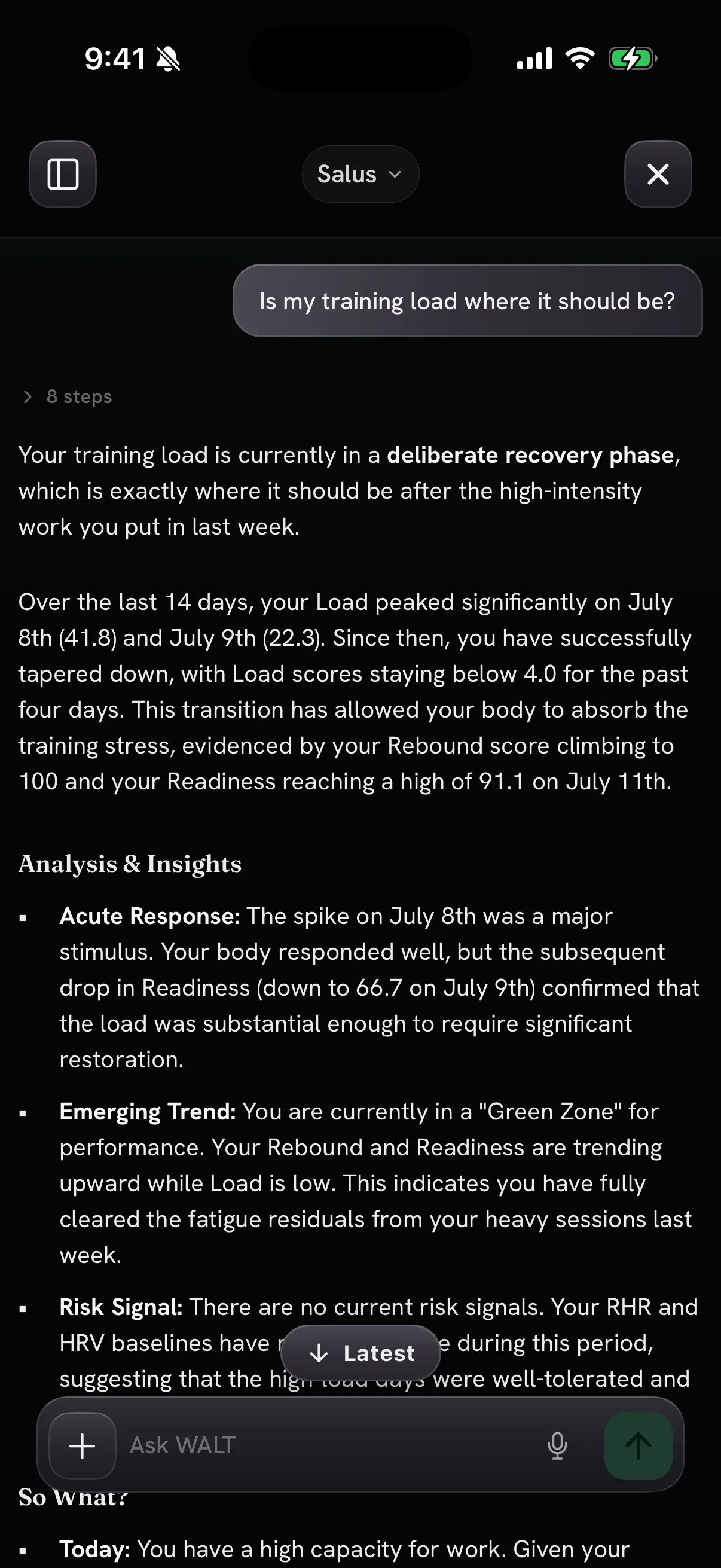 Answers from your data